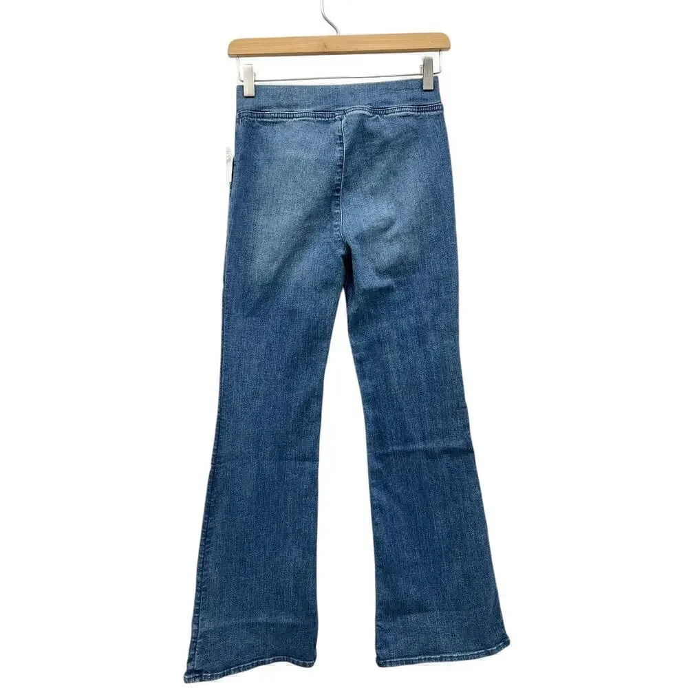 GAP Kids High Rise Crossover Flare Jeans in Medium Wash size 14 NWT
